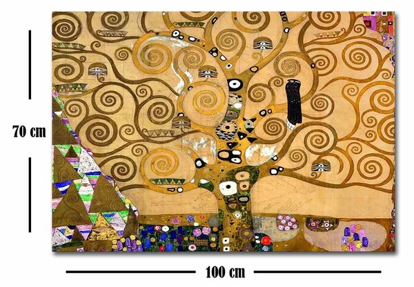 ASIR Obraz na plátně reprodukce STROM ŽIVOTA G. KLIMT 100 cm