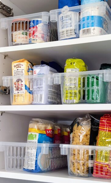 Usporadejto.cz Úložný koš, box a organizér extra hluboký 50cm x 20cm INVA, transparentní