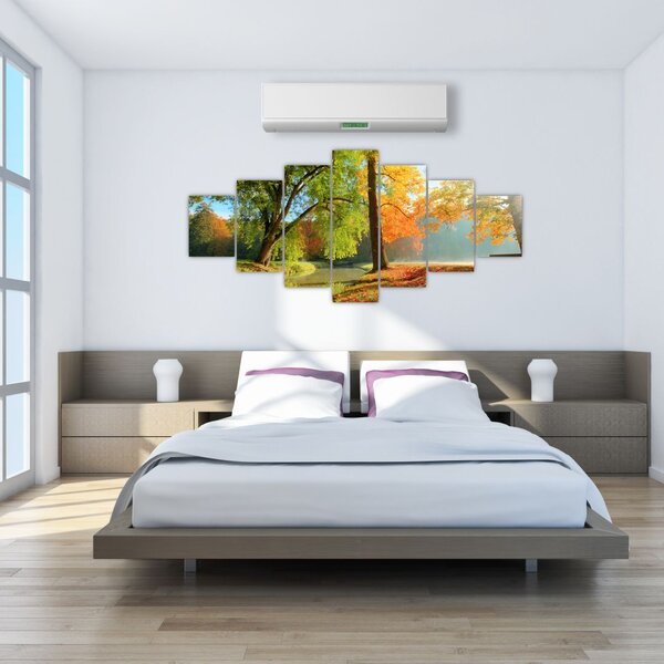 Obraz - Klidná podzimní krajina (210x100 cm)