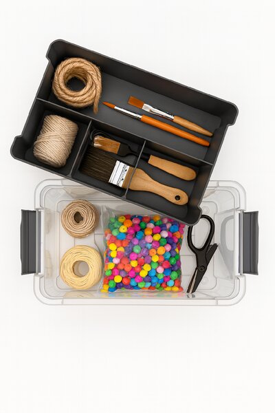 Orion Organizér, úložný box 2v1, multifunkční, šedý STORMAX - 9l, 35 x 23 x 17 cm