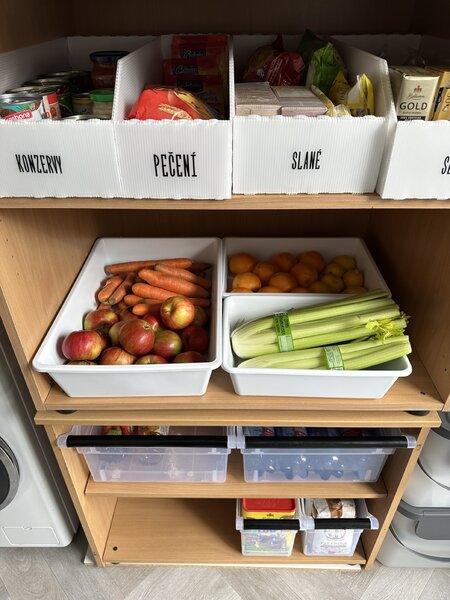 Usporadejto.cz Sada 3 úložných boxů do lednic a spíží, 3ks, TRAY - bilá