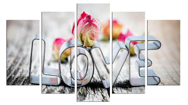 ASIR Sada obrazů LOVE 110 cm MDF