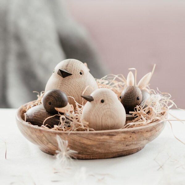 Dřevěný ptáček Baby Sparrow Natural Oak