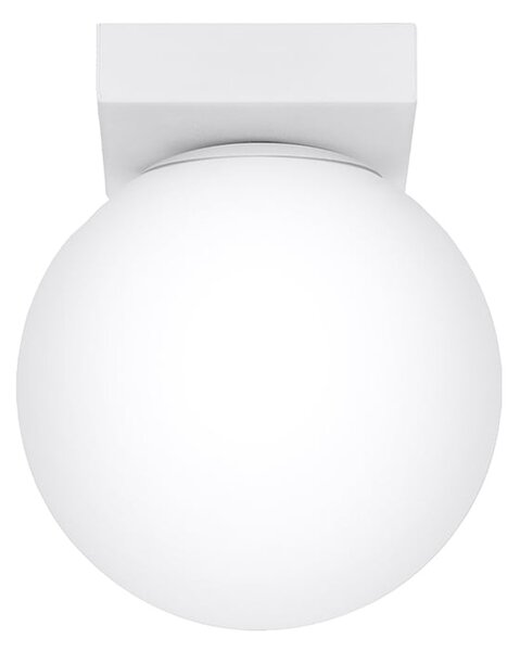 Stropní svítidlo Yoli, 1x bílé skleněné stínítko, w