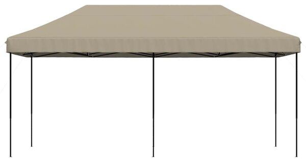 Skládací party stan pop-up taupe 580 x 292 x 315 cm