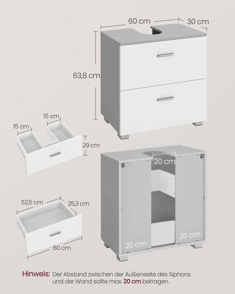 Skříňka pod umyvadlo BBK520GD01