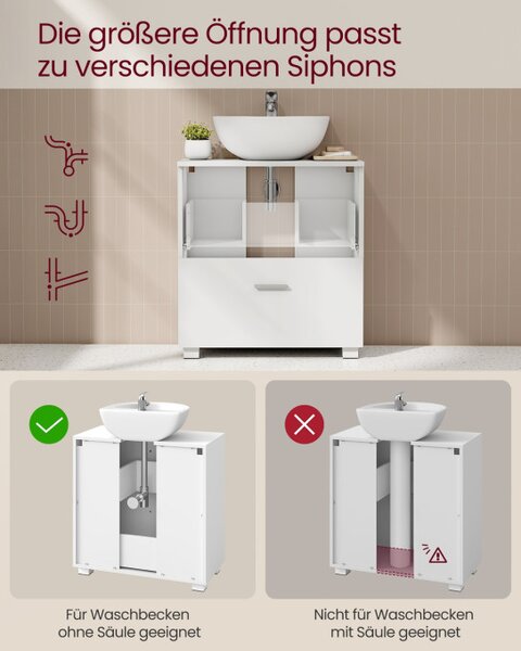 Skříňka pod umyvadlo BBK520WB01