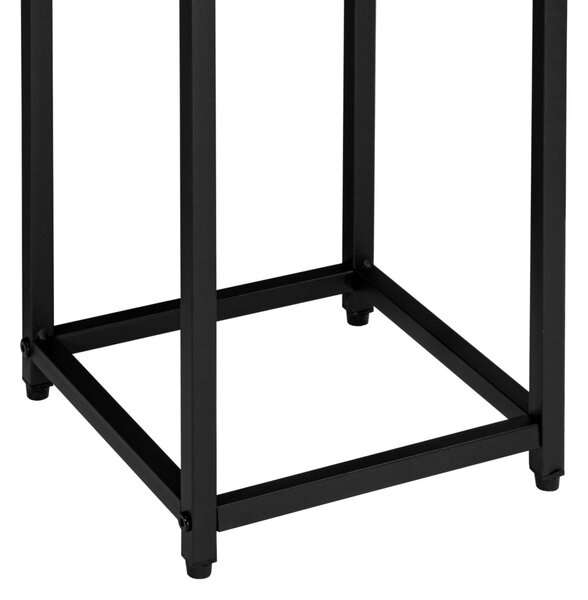 TZB Květinový stojan Loft Arben 60 cm černý/dub Craft