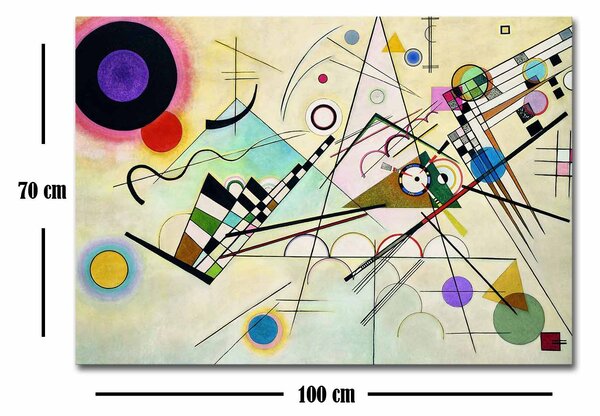 ASIR Obraz na plátně reprodukce COMPOSITION 8 W.KADINSKY 70 cm