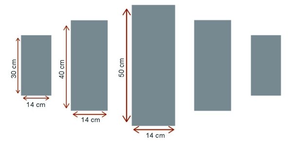 ASIR Sada obrazů na plátně ROČNÍ OBDOBÍ 82 cm
