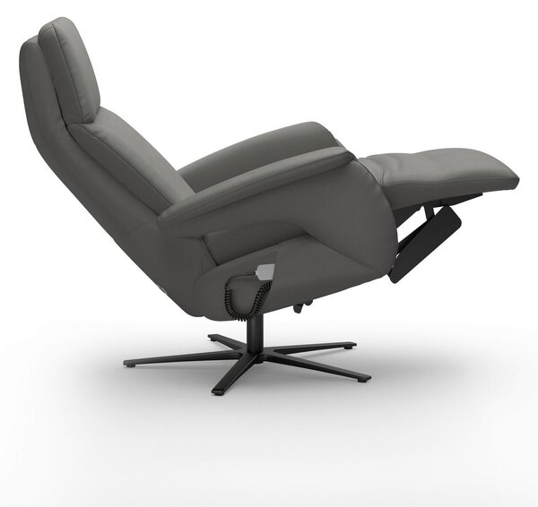 RELAXAČNÍ KŘESLO, kůže, antracitová Sit & More - Online Only křesla & taburety, Online Only