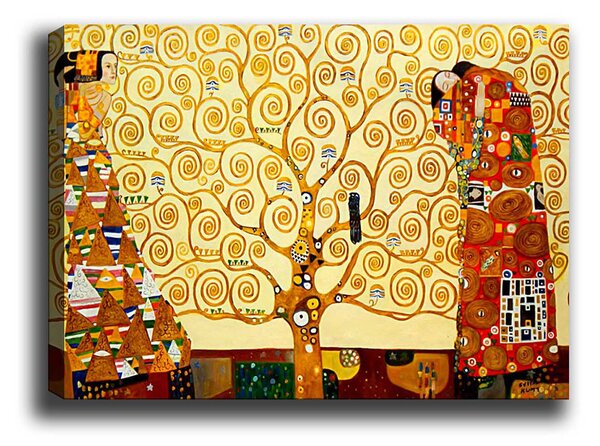 ASIR Obraz na plátně reprodukce STROM ŽIVOTA G. KLIMT 50 cm