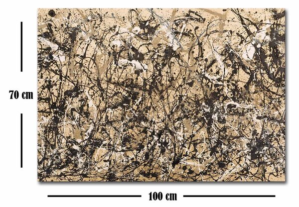 ASIR Obraz na plátně reprodukce PODZIMNÍ RYTMUS J. POLLOCK 70 cm