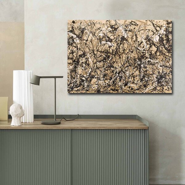 ASIR Obraz na plátně reprodukce PODZIMNÍ RYTMUS J. POLLOCK 70 cm