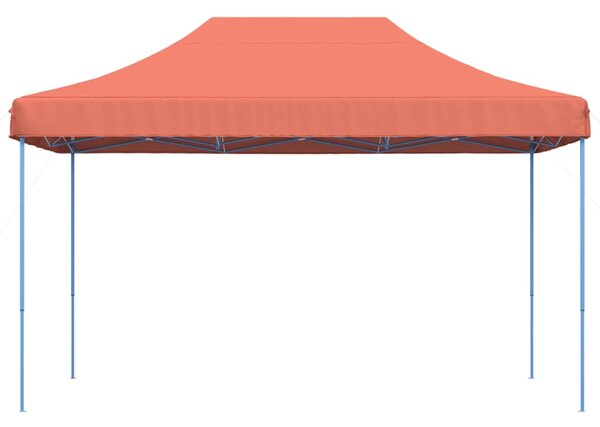 Skládací party stan pop-up terakota 440 x 292 x 315 cm