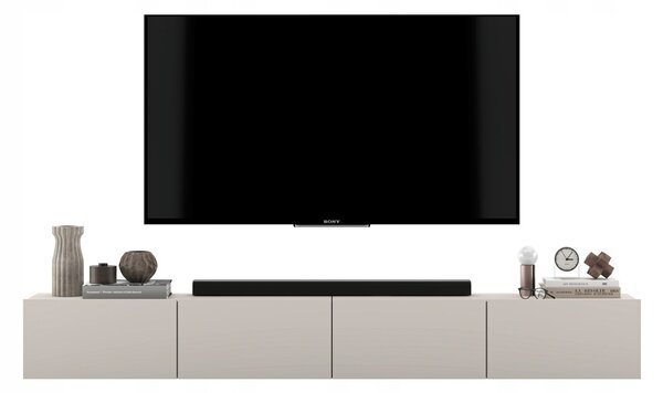 Závěsná TV skříňka Meble Lindner 240 cm x 30 cm x 35 cm