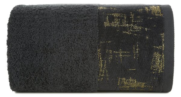 FROTÉ RUČNÍK LEYA 50X90 CM ČERNÁ