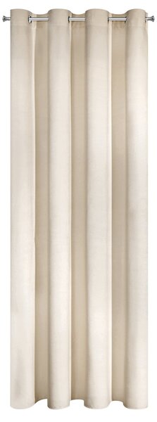 ZATEMŇOVACÍ ZÁVĚS NA KROUŽCÍCH RIA 140X250 CM KRÉMOVÁ