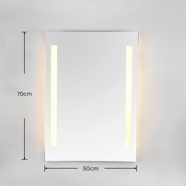 KOUPELNOVÉ ZRCADLO, 50/70/3,5 cm - Koupelnová zrcadla, Online Only