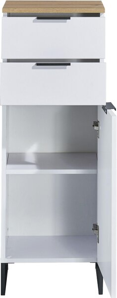 MIDI SKŘÍŇKA, bílá, barvy dubu, 38/106/32 cm home24 - Koupelnové série, Online Only