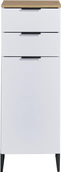 MIDI SKŘÍŇKA, bílá, barvy dubu, 38/106/32 cm home24 - Koupelnové série, Online Only