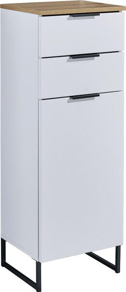 MIDI SKŘÍŇKA, bílá, barvy dubu, 38/106/32 cm home24 - Koupelnové série, Online Only