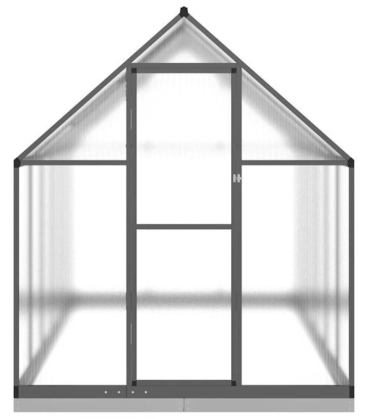 Skleník s podkladovým rámem antracitový 334x169x202 cm hliník