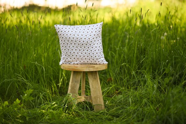 Nelly TENCLEN - povlečení na polštář přírodní kopretina Rozměr: 40/40 CM ZIP