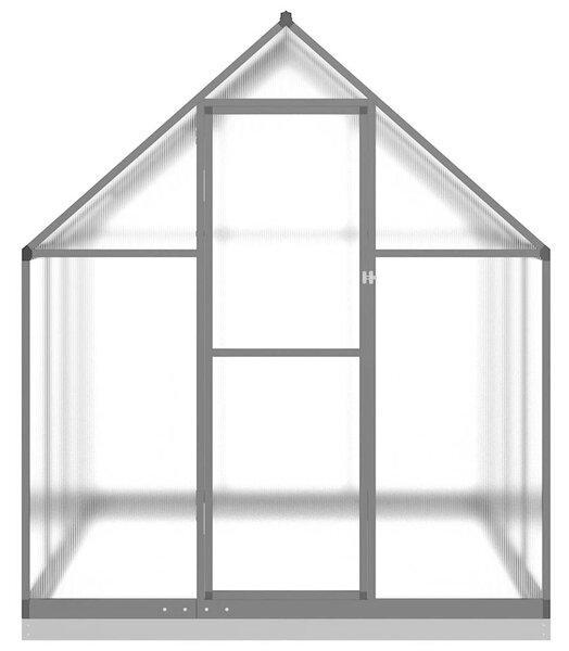 Skleník s podkladovým rámem antracitový 224x169x202 cm hliník