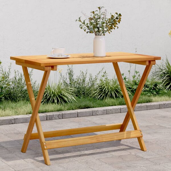 Skládací zahradní stůl 90 x 52,5 x 65 cm masivní akáciové dřevo