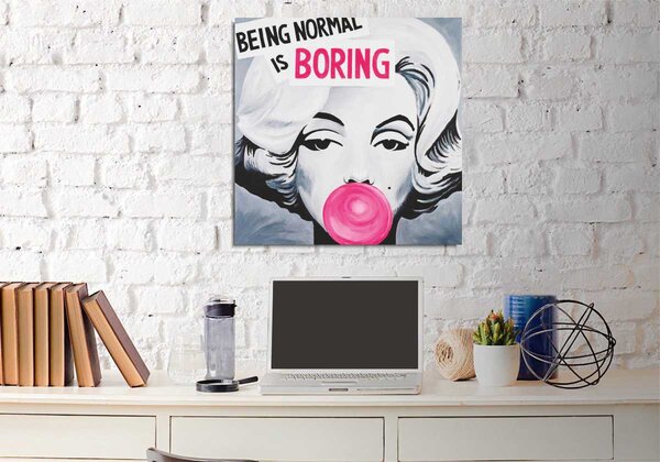 ASIR Nástěnný obraz na plátně BORING 45 cm