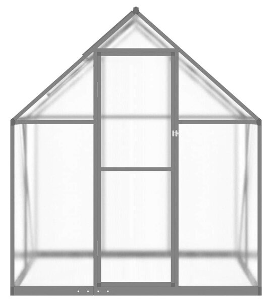 Skleník s podkladovým rámem antracitový 169x114x195 cm hliník