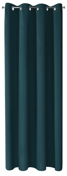 ZATEMŇOVACÍ ZÁVĚS NA KROUŽCÍCH PARISA 135X250 CM TMAVĚTYRKYSOVÁ