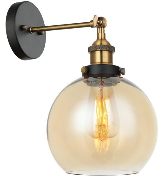 ITALUX MBM-4330/1 GD+AMB - Nástěnné svítidlo CARDENA 1xE27/40W/230V
