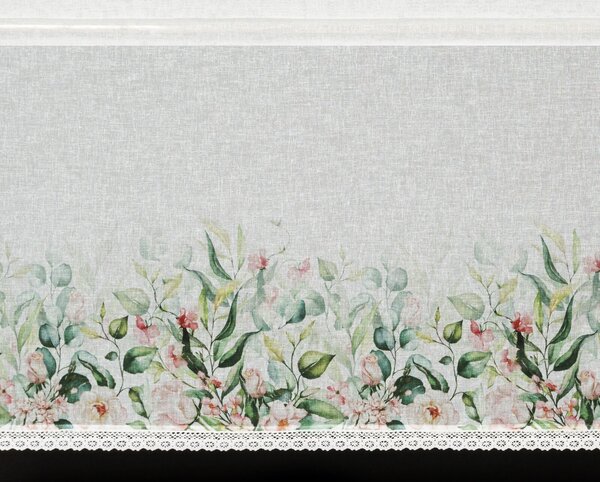 KRÁTKÁ ZÁCLONA NA PÁSCE ESTERA 150X60 CM KVĚTY