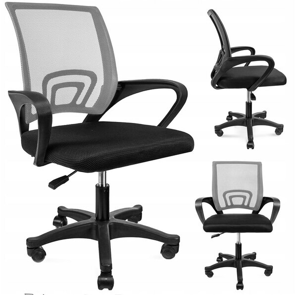 ERGONOMICKÁ OTOČNÁ ŽIDLE KANCELÁŘSKÁ ALEX SZARY