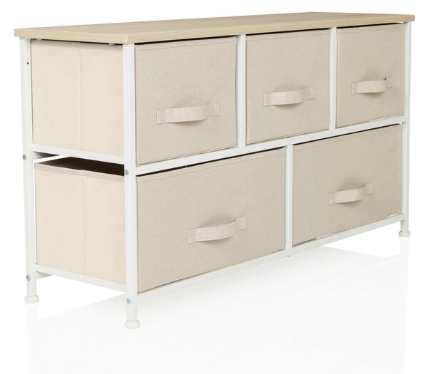KOMODA, béžová, 100/55/30 cm MID.YOU - Široké komody, Online Only