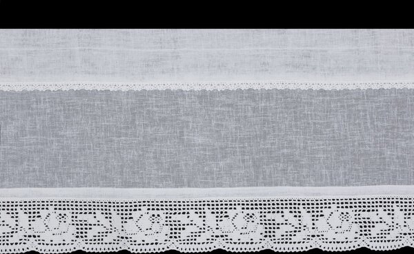 KRÁTKÁ ZÁCLONA NA PÁSCE LARI 150X30 CM BÍLÁ