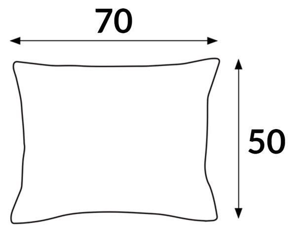 SATÉNOVÝ POVLAK NA POLŠTÁŘ 50X70 CM SVĚTLEBÉŽOVÁ