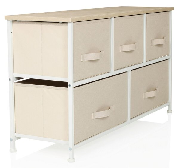 KOMODA, béžová, 100/55/30 cm MID.YOU - Široké komody, Online Only