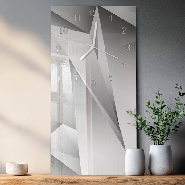 Skleněné hodiny vertikální Vzor zsppb-30x60-00058328