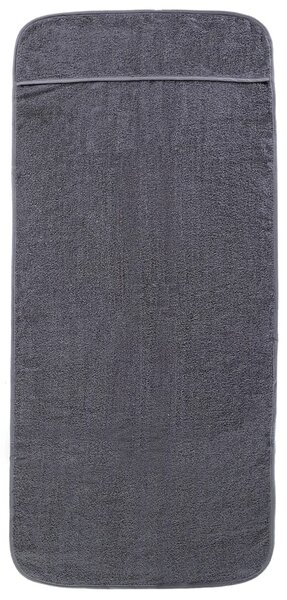 Plážové osušky 2 ks antracitové 75 x 200 cm textil 400 GSM