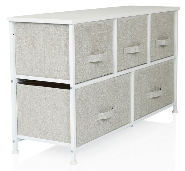 KOMODA, šedá, 100/55/30 cm MID.YOU - Široké komody, Online Only