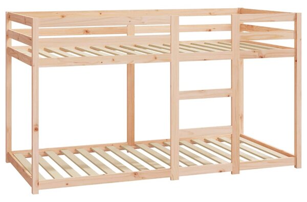 Patrová postel bez matrace 90 x 190 cm masivní borové dřevo 3206507