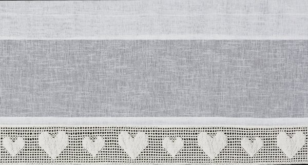 KRÁTKÁ ZÁCLONA NA PÁSCE GAJA 150X30 CM KRÉMOVÁ BX
