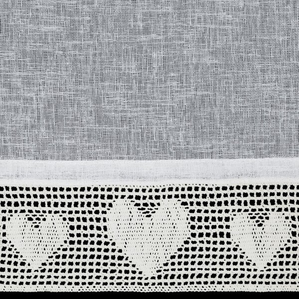 KRÁTKÁ ZÁCLONA NA PÁSCE GAJA 150X30 CM KRÉMOVÁ BX
