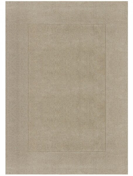 Hans Home | Kusový ručně tkaný koberec Tuscany Textured Wool Border Natural - 60x230
