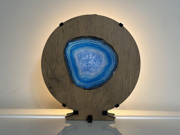 "Achát" lampa 20x22cm provedení povrchu: dub
