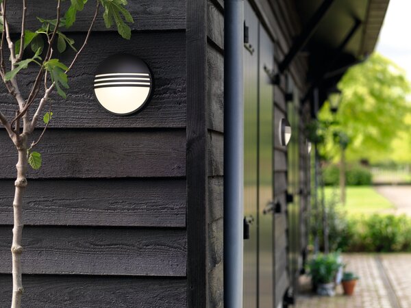 17296/30/16 Yarrow venkovní nástěnné LED svítidlo 1x6W 600lm 2700K IP44, černé