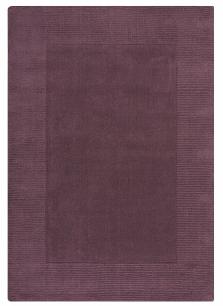 Hans Home | Kusový ručně tkaný koberec Tuscany Textured Wool Border Purple - 120x170